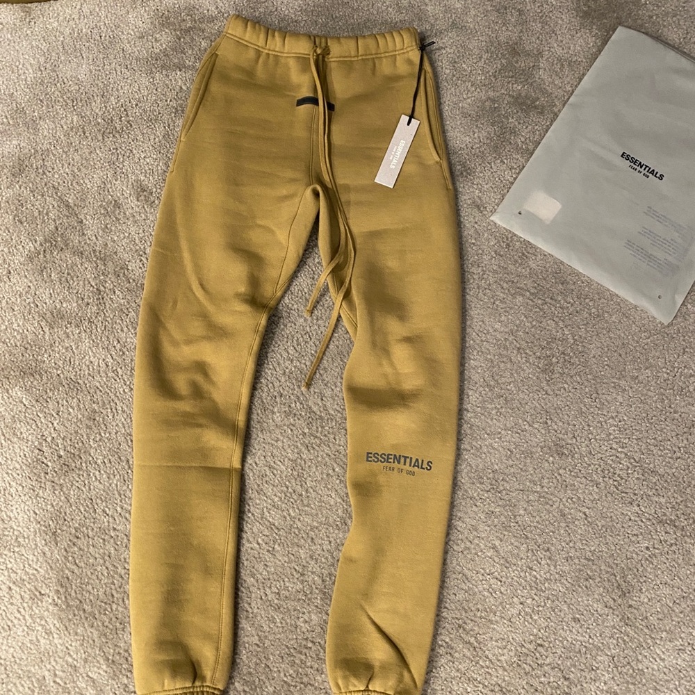 Fear Of God essential sweatpants amber